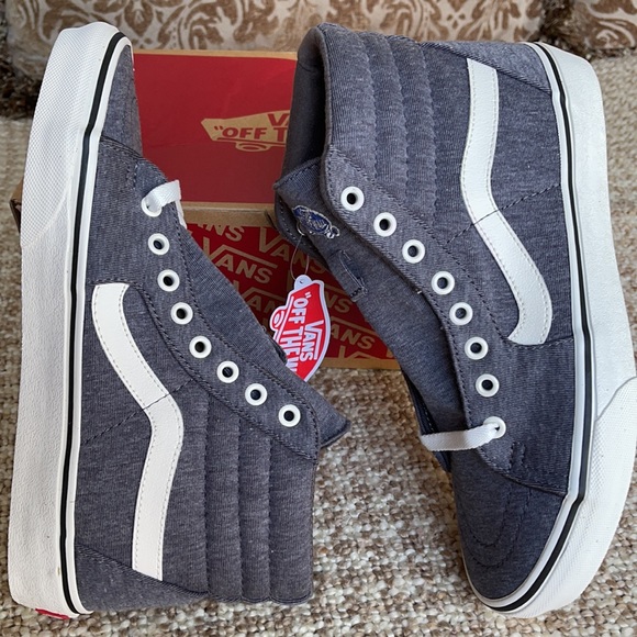Vans Shoes - Vans Sk8-Hi Jersey Grey/Snow White WMNS